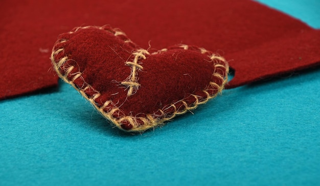 Ručné stehy v detailnom zábere